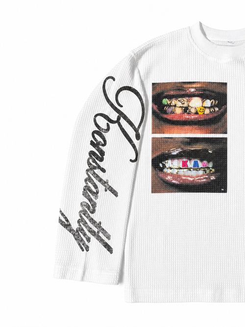 K.A.M "Smile-State" Thermal Long Sleeve Tee