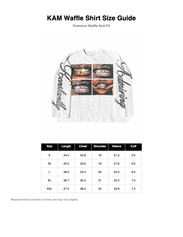 K.A.M "Smile-State" Thermal Long Sleeve Tee
